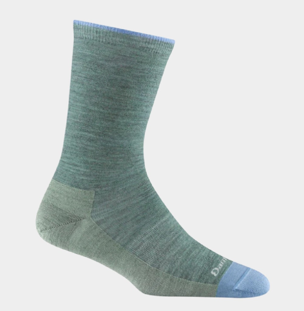 DARN TOUGH Womens Solid Basic Crew Light
