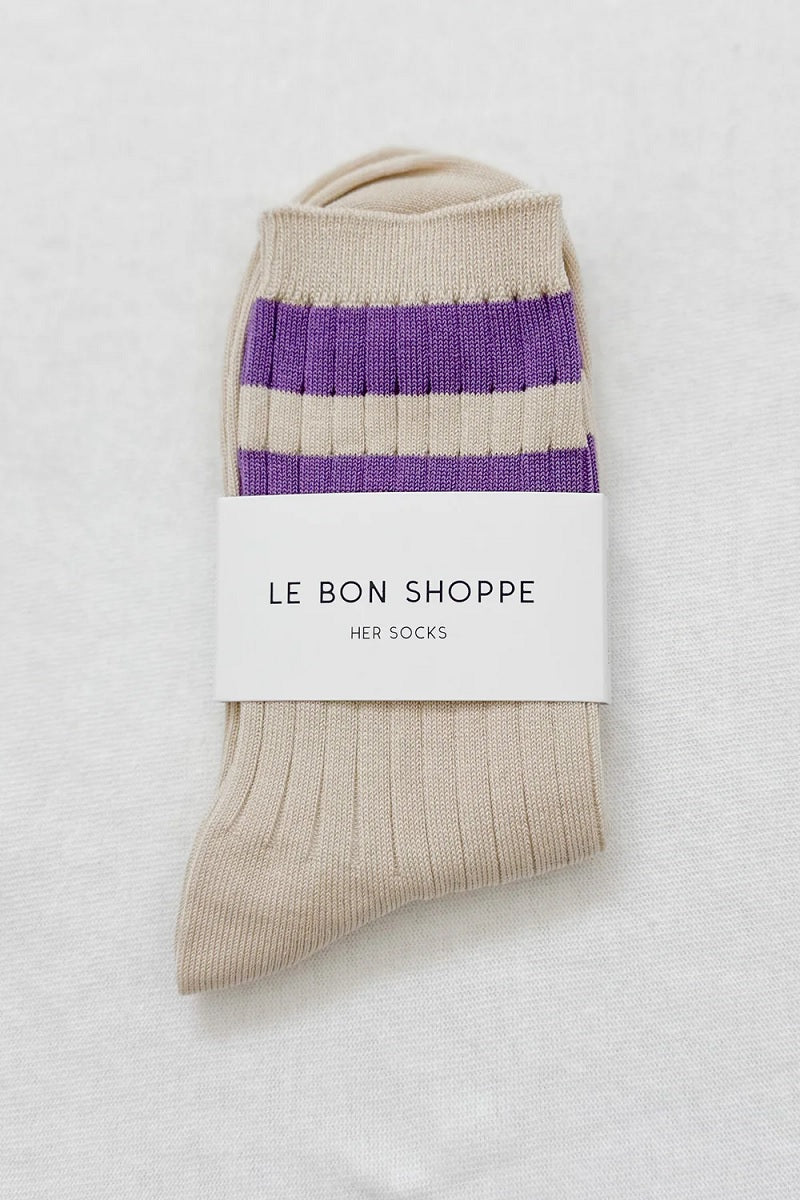 Le Bon Her Varsity Socks