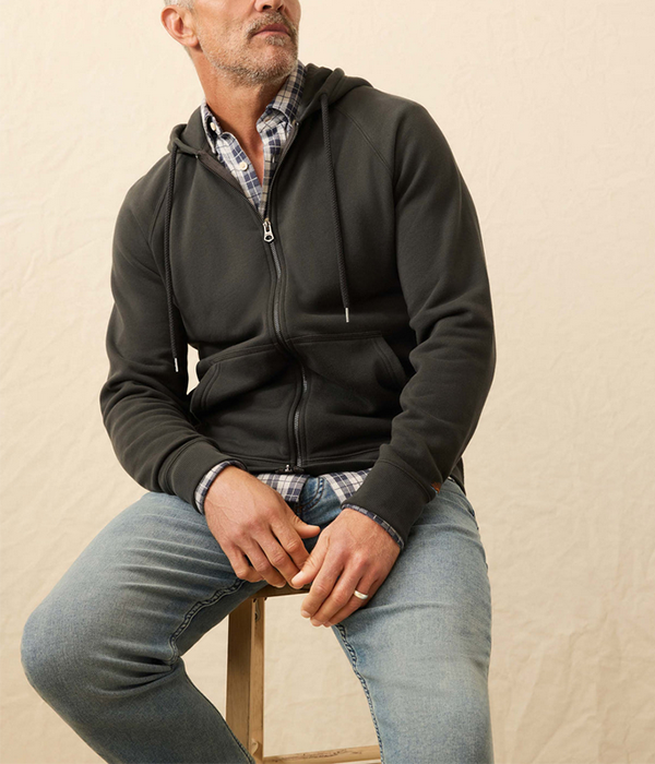 Mens High Standard Fleece Zip Hoodie