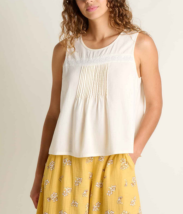 Womens Manzana Pin Tuck Tank