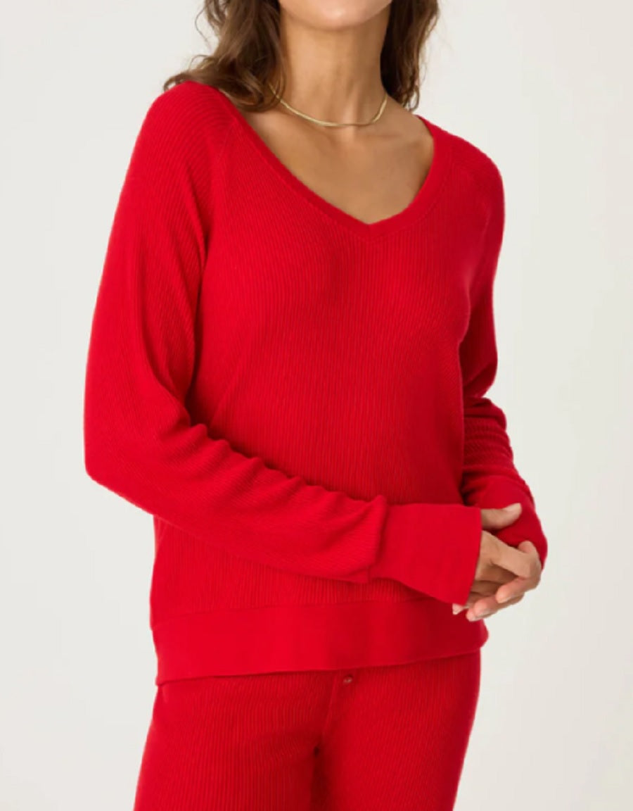 Womens L/S Top Text Ess