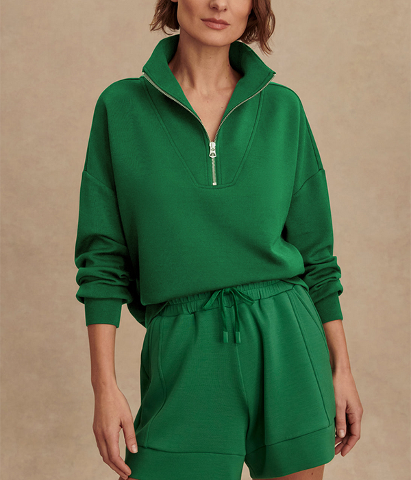 Womens Hawley Half Zip Sweat