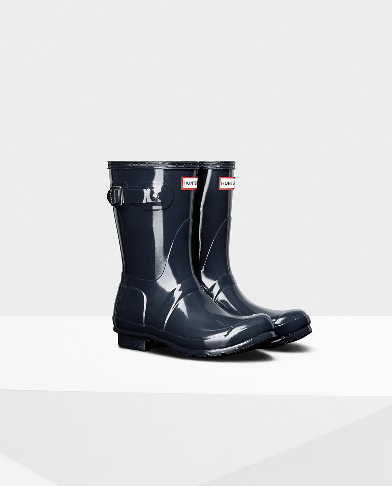 HUNTER BOOTS Womens Original Short - Glossy