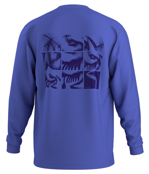 Mens Kragg SL Cotton Bird Tile LS