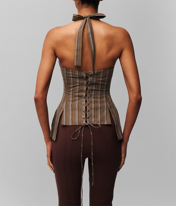 Womens Carine Halter Top