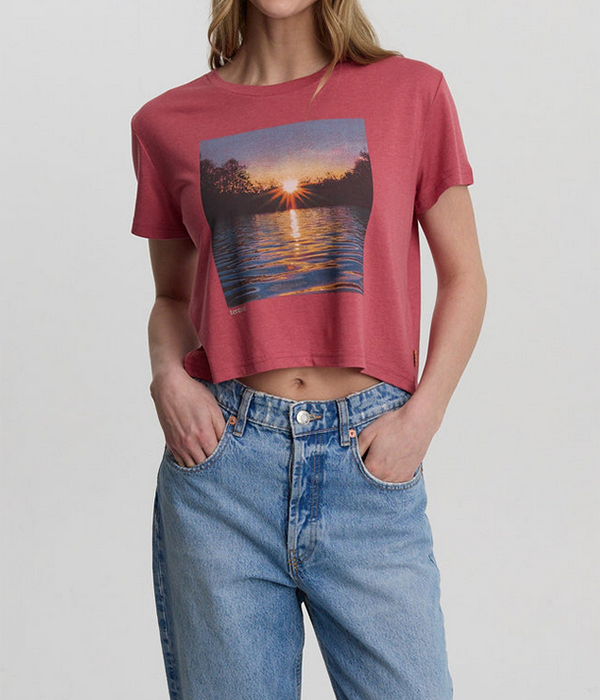 Womens Lake View Crop T-Shirt