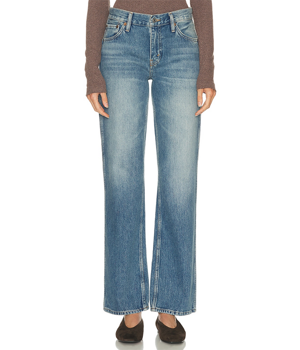 Womens 90s Mid Rise Loose in Medium Vain