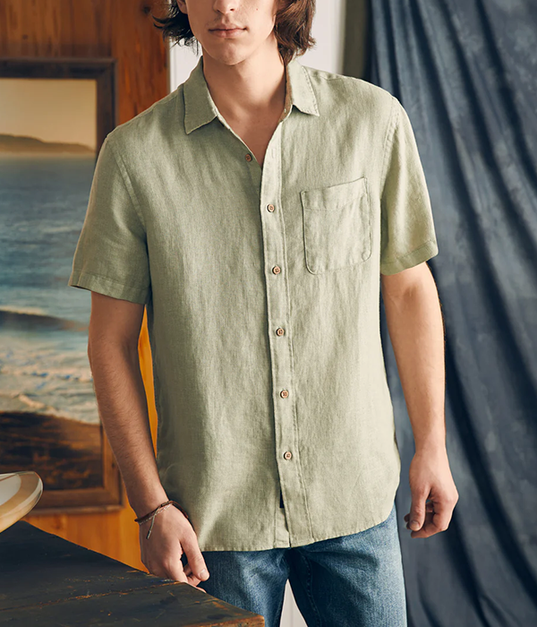 Mens SS Palma Linen Shirt