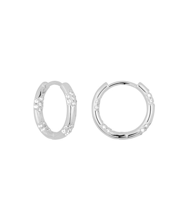 Womens Delia Huggies in Silver
