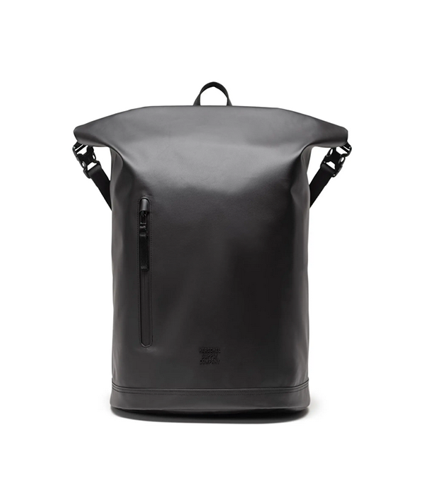 Roll Top Backpack in Black S26