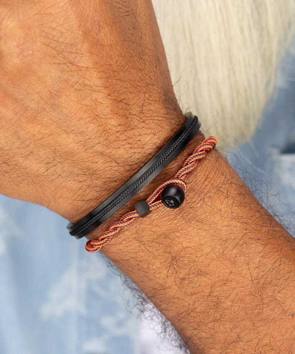 Easy Ed in Radiand Orange - Slate Gray | Black