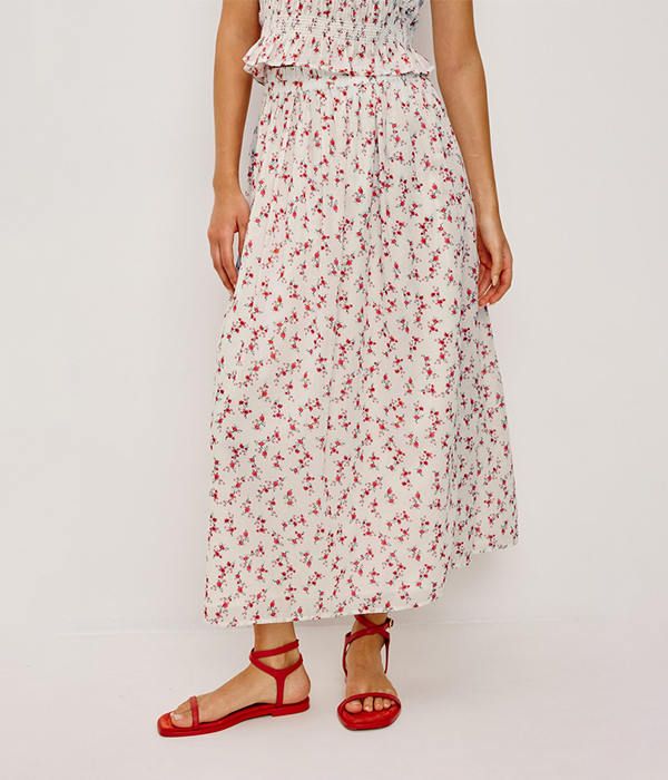 Womens Dax Skirt in Rouge Romantic