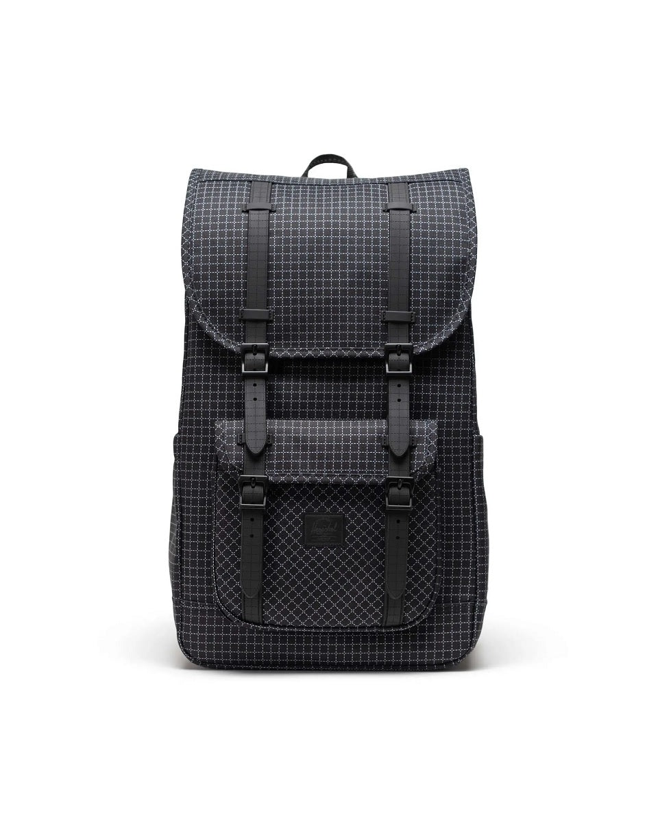 Herschel Little America Backpack in Grid - Black