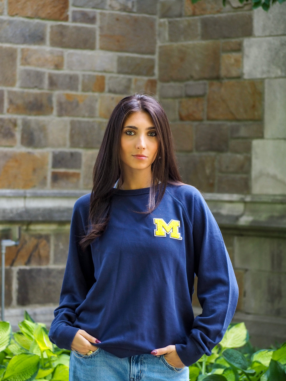 Womens University of Michigan Coastal Cloud Crew