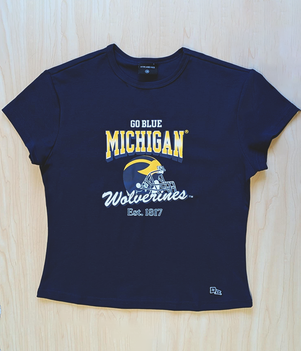 Womens Michigan Baby Tee