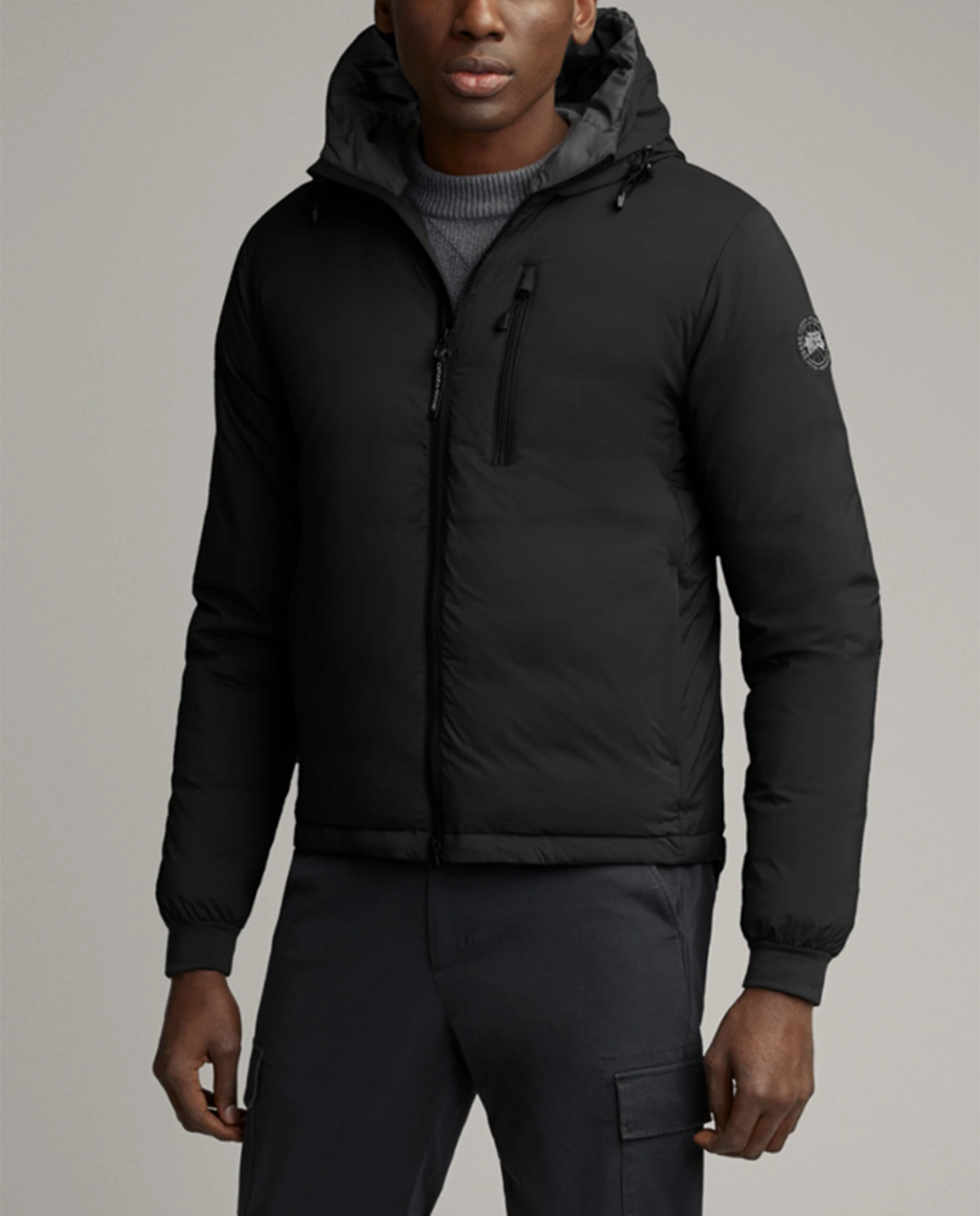 Mens Lodge Hoody - Black Disc