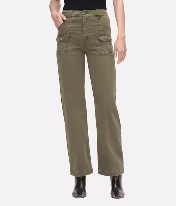 Womens Utility Pocket Pant in Washed Winter Moss