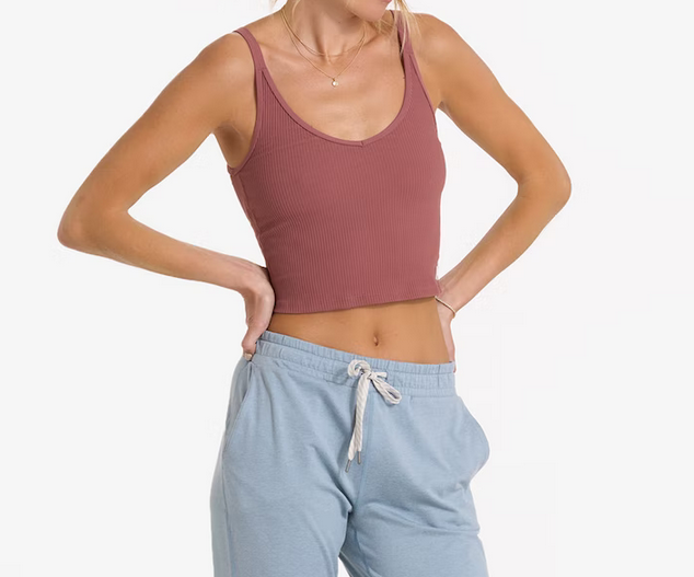 VUORI Womens Rib Crop Tank