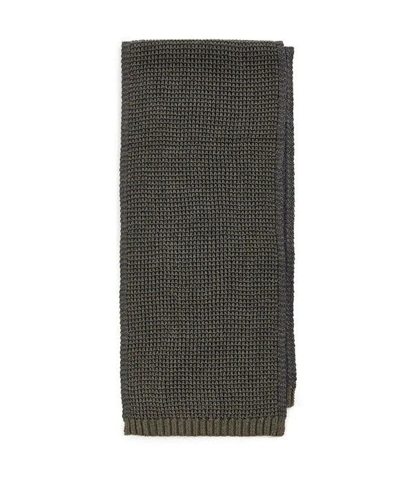 Mens Plaited Waffle Scarf