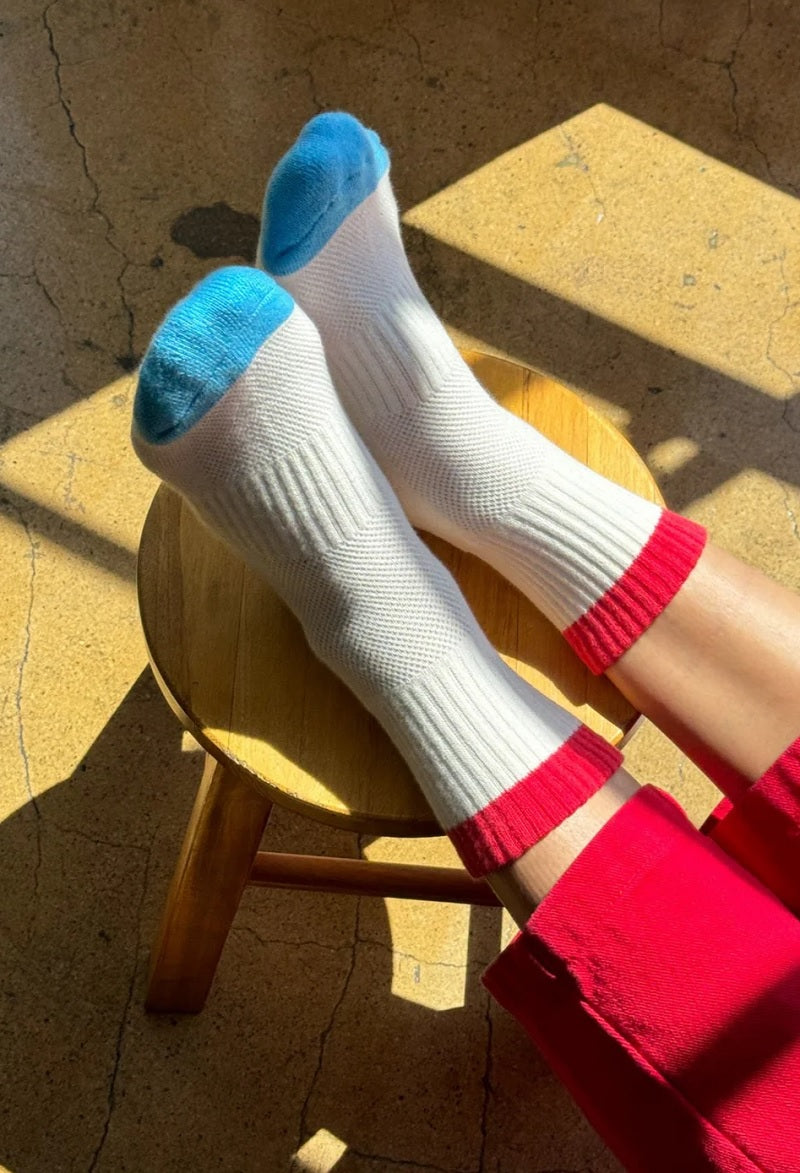 Womens Color Block Girlfriend Socks
