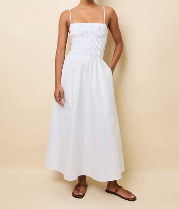 Womens Delta Dress in Marshmallow