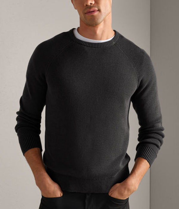 Mens Rib Crewneck Sweater