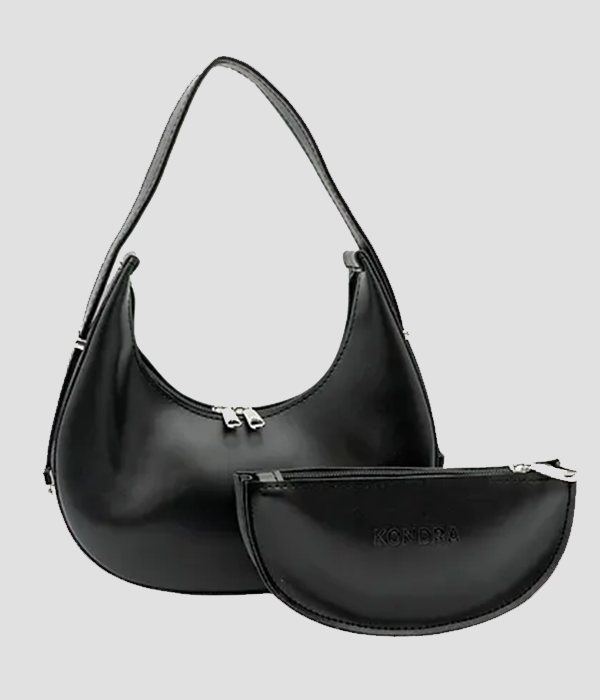 Womens Hobo Bag with Pouch Selena in Black