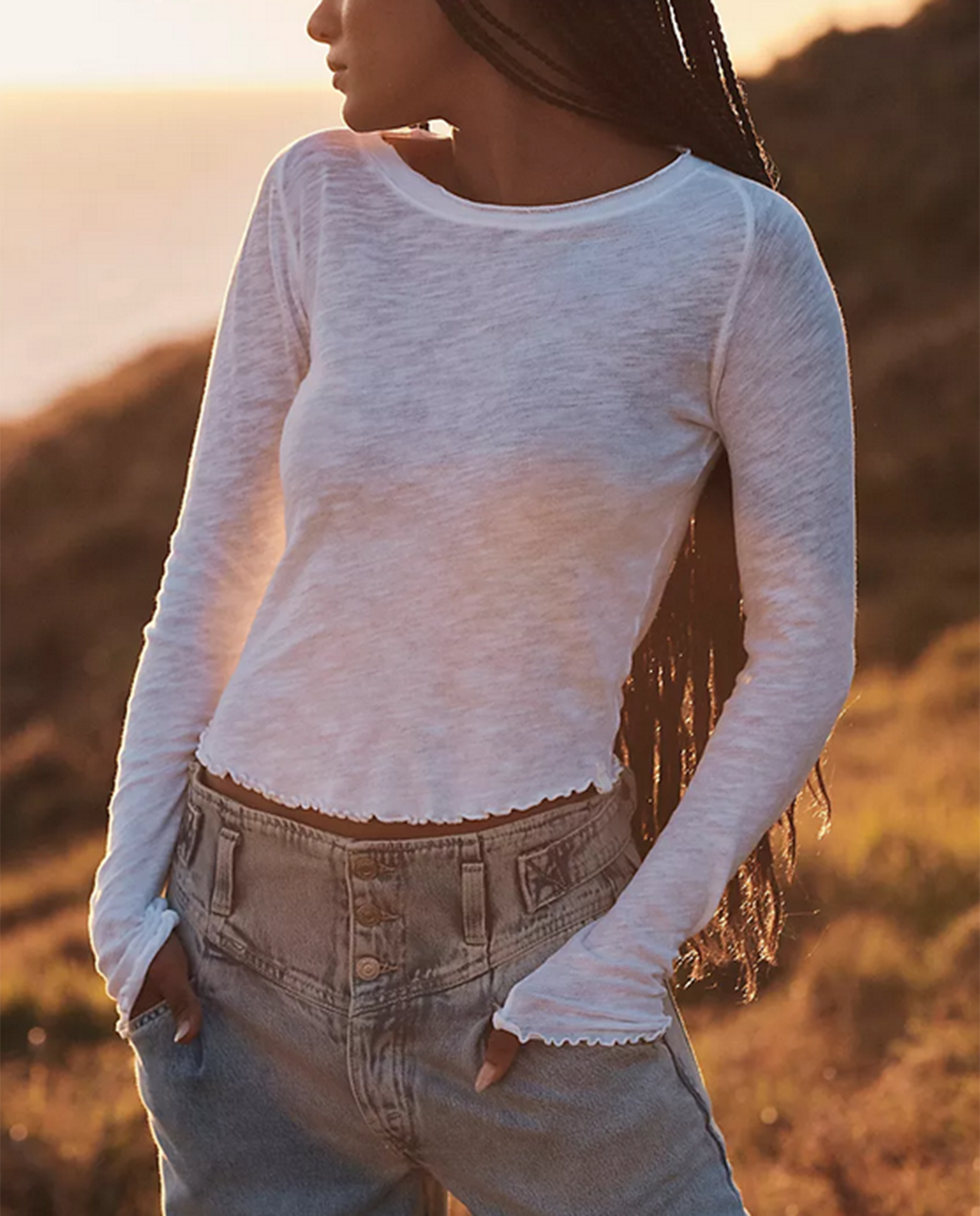 Womens Be My Baby Long Sleeve Top