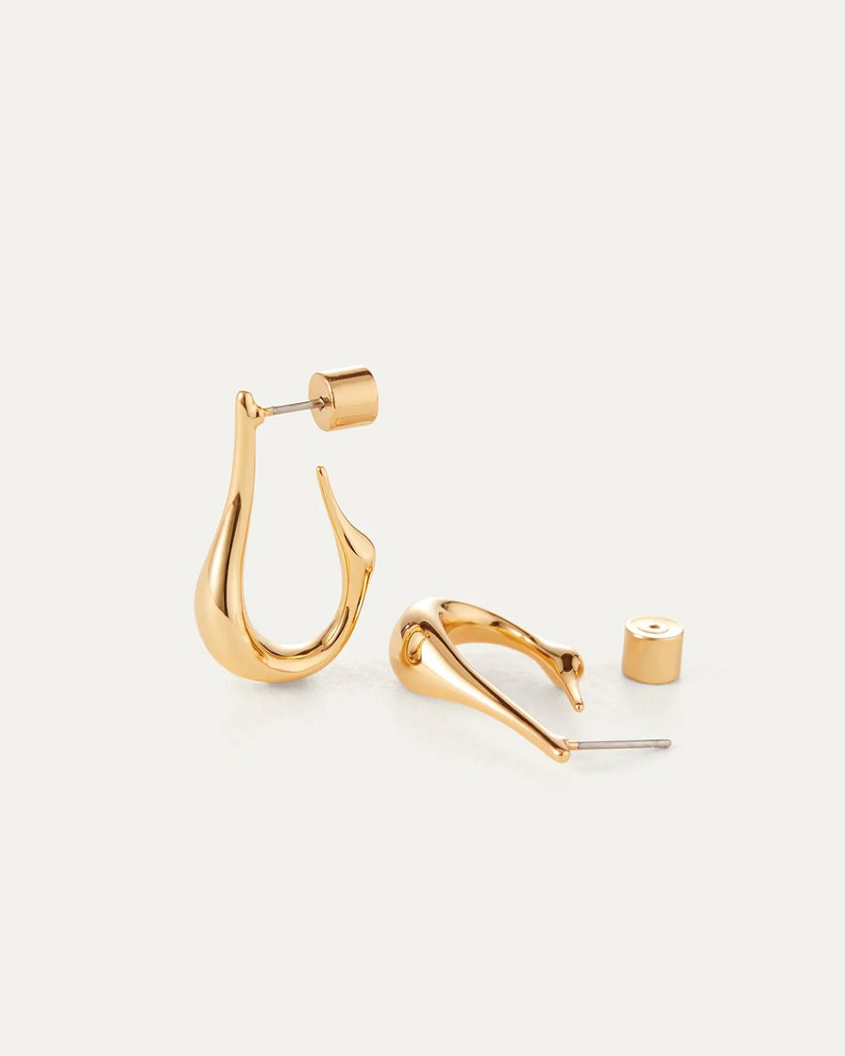 Womens Colette Hoops in High Polish Gold