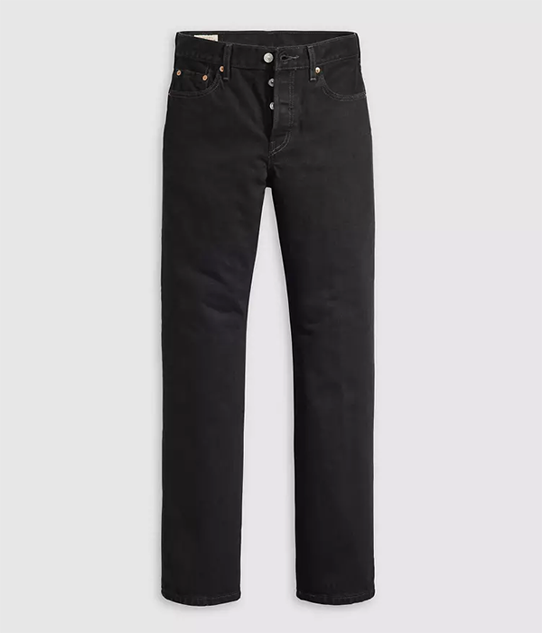 Womens 501 90s in Rinsed Blacktop