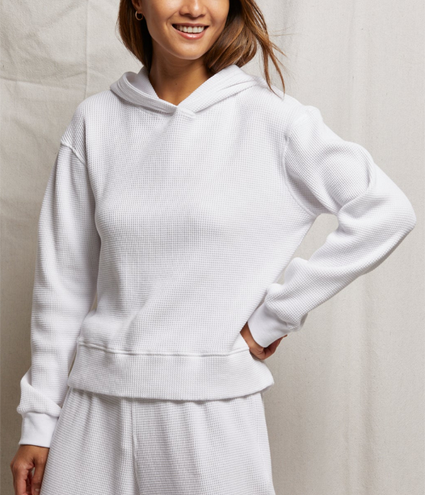 Womens Azalia Waffle Hoodie