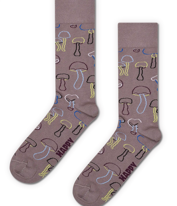 Mens Mushroom Plant Dye Sock