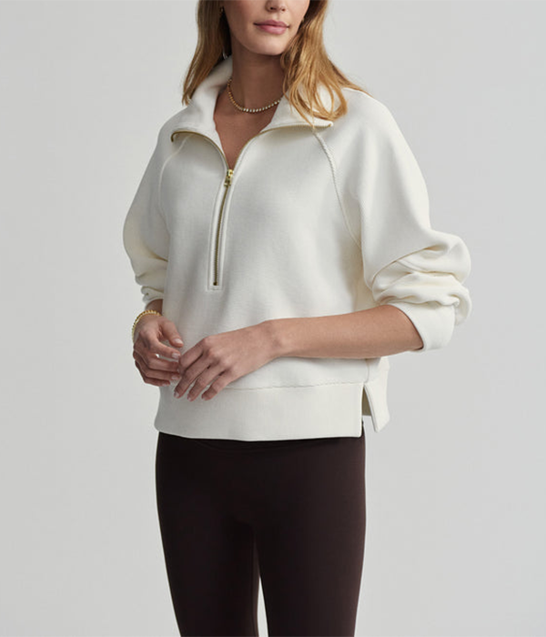 Womens Milano Half Zip Sweat