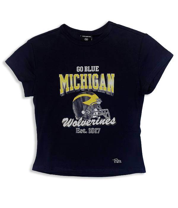 Womens Michigan Baby Tee