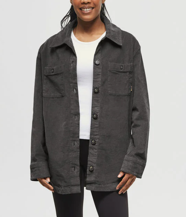 W EcoStretch Corduroy Shacket