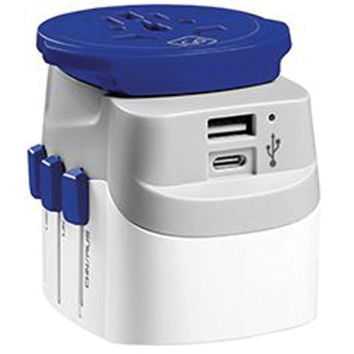 Worldwide Adaptor + USB-A & USB-C