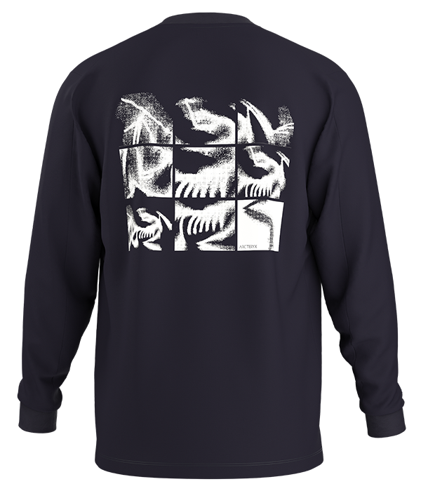 Mens Kragg SL Cotton Bird Tile LS