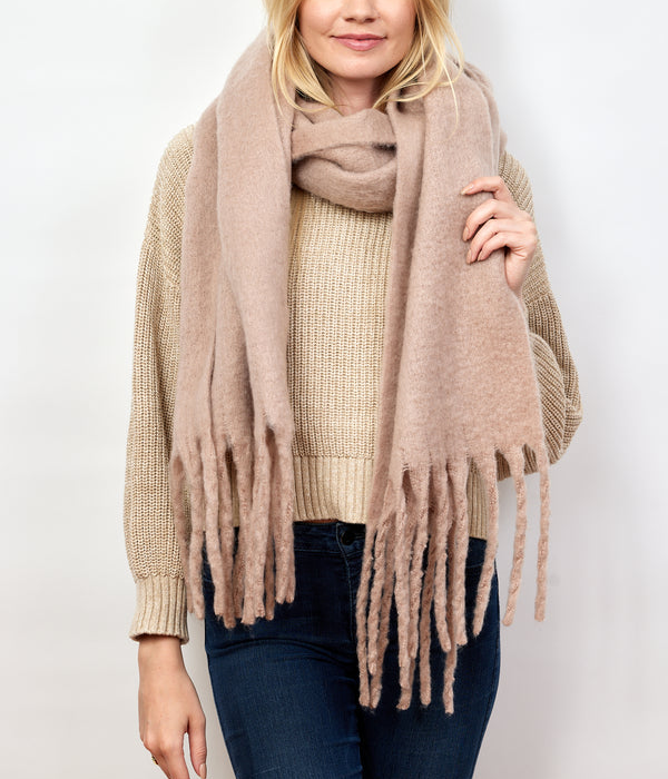Womens Chic Solid Scarf