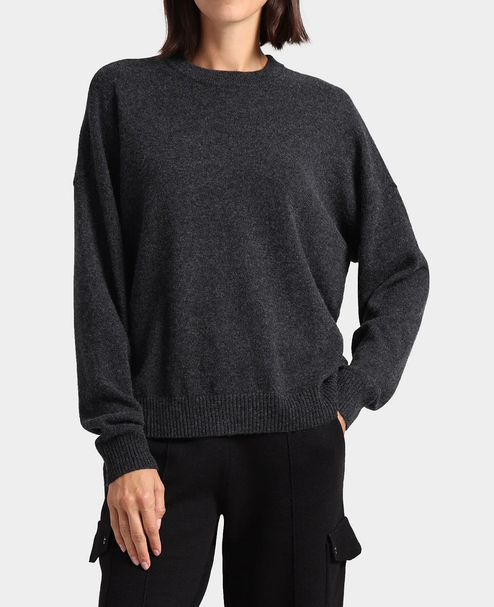 Womens Cashmere Oversized Crew