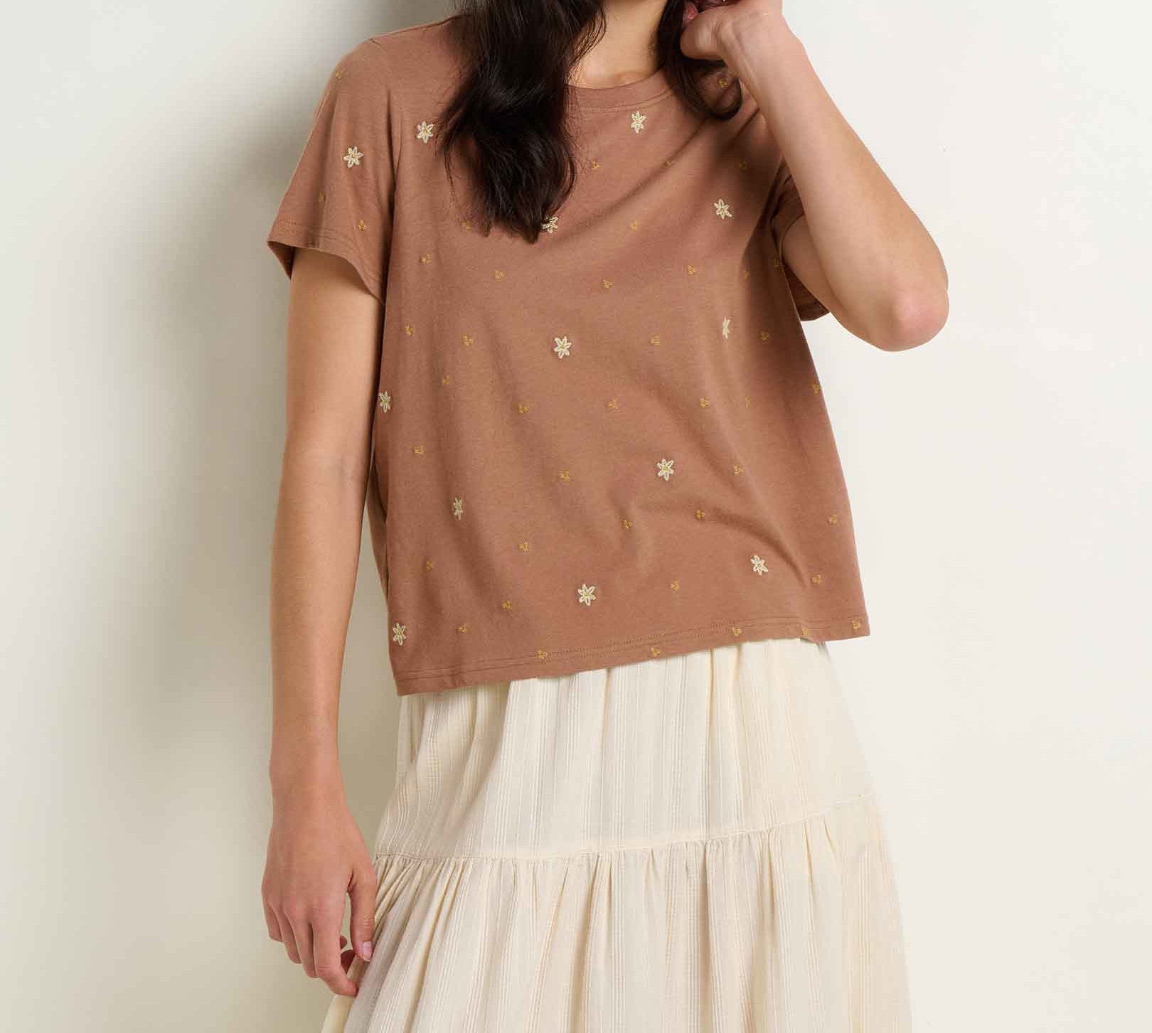Womens Re-Form Embroidered Crew S26