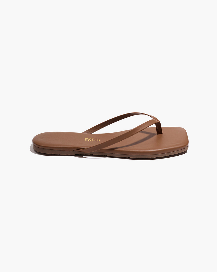 Womens Square Toe Lily Sandal in Ganache