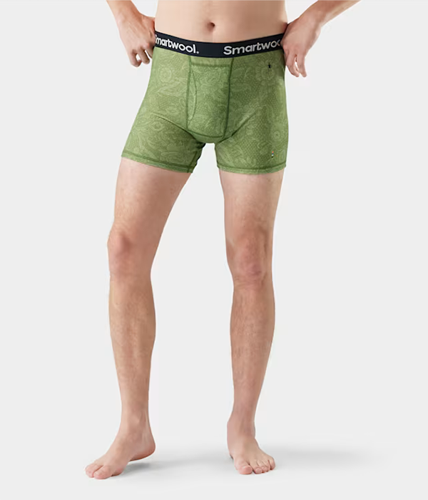 Mens Merino Print Boxer Brief Boxed