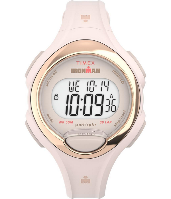 Ironman Essential 40 Resin Strap Watch - Digital Face Pink Strap