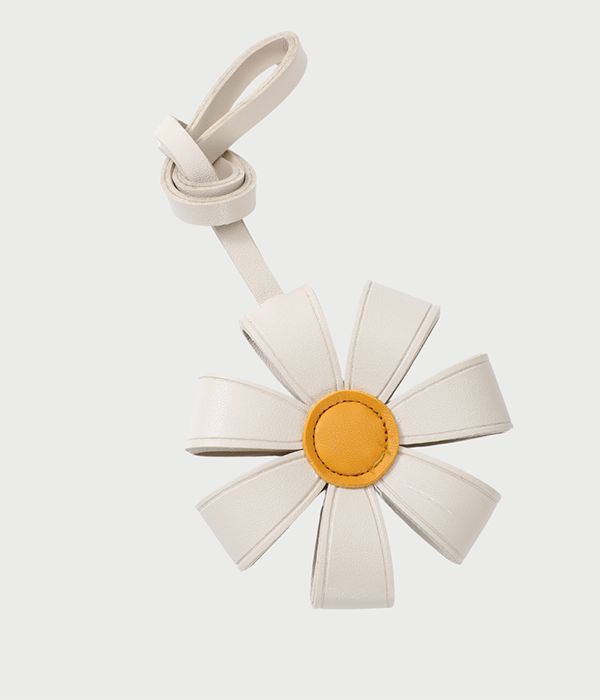 Flower Charm in White