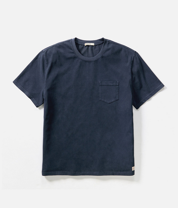 Mens Luxe 250 Relaxed Pocket Tee in India Ink