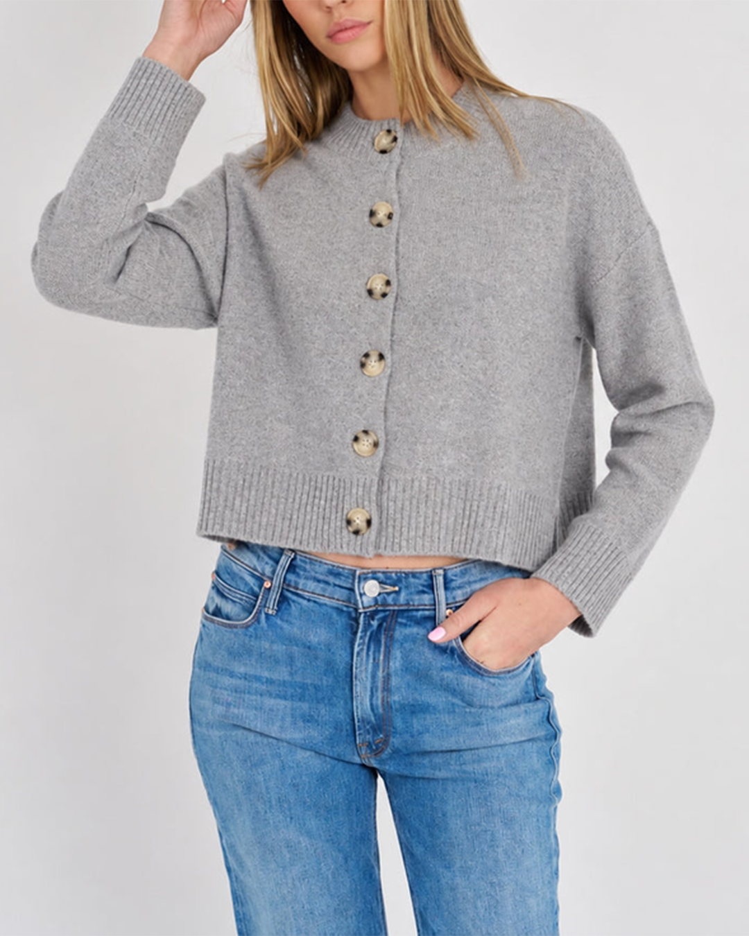 Womens Nina Crewneck Cardigan