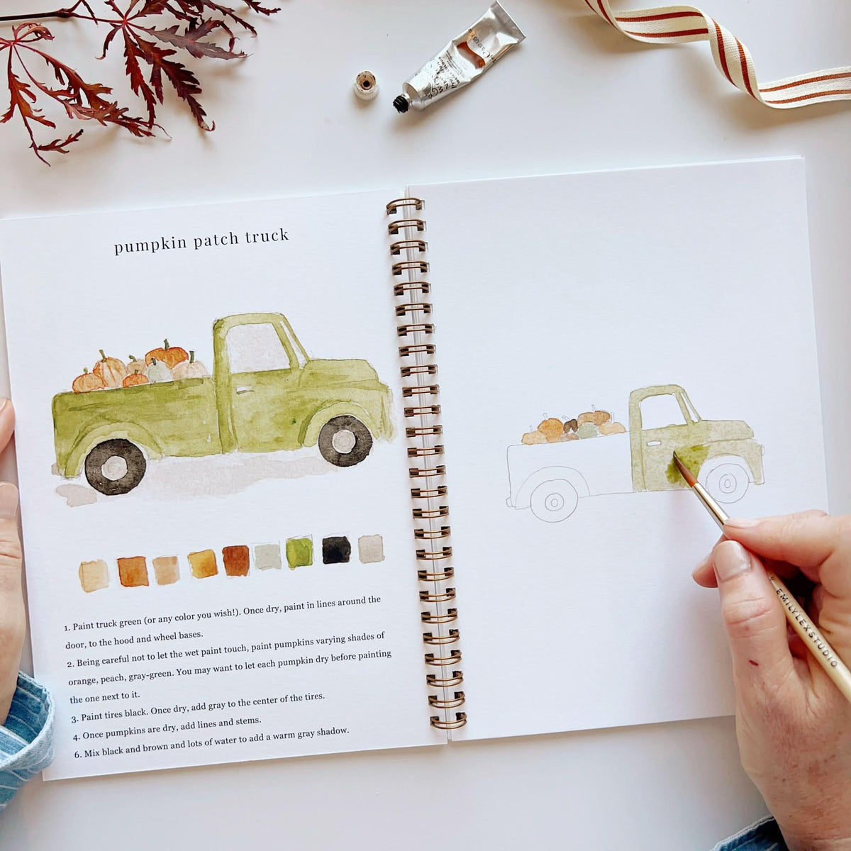 Emily Lex Autumn Watercolor Workbook