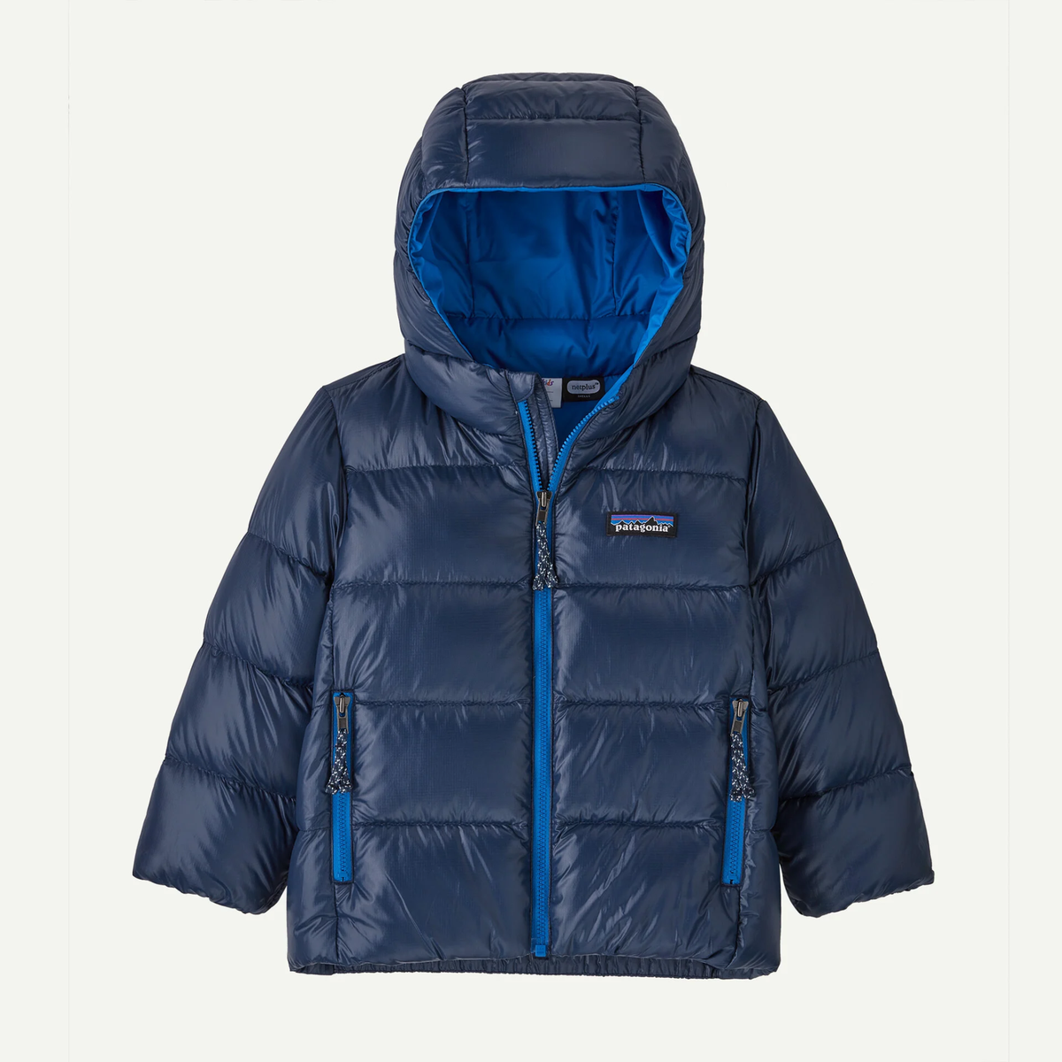 Patagonia Baby Hi-Loft Down Sweater Hoody- New Navy