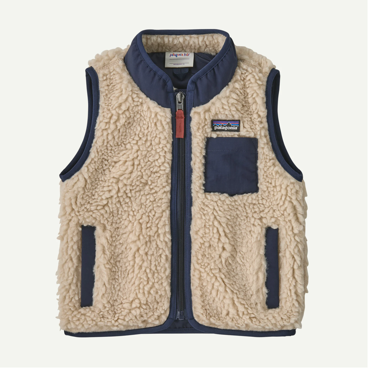 Patagonia Baby Retro-X Vest-Dark Natural w/New Navy

