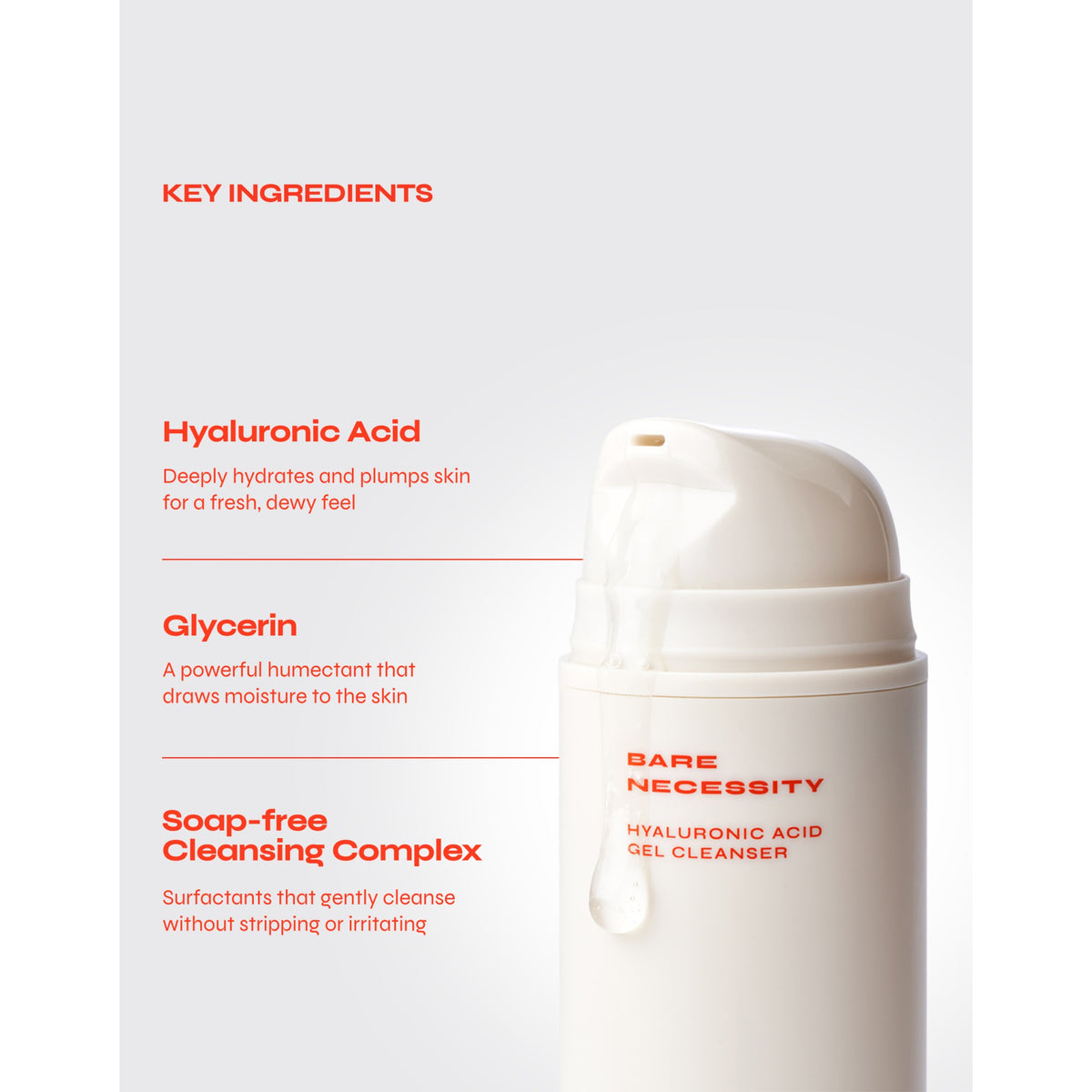 Facile Bare Necessity Hyaluronic Acid Gel Cleanser